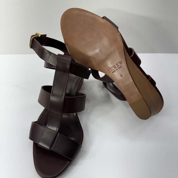 J Crew Strap Olympia Wedge Sandal - Picture 5 of 6